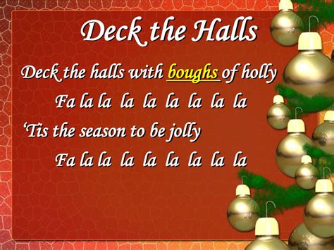 how many la's in the chorus of deck the halls: Is there more than one?